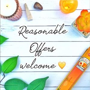 Reasonable offers welcome